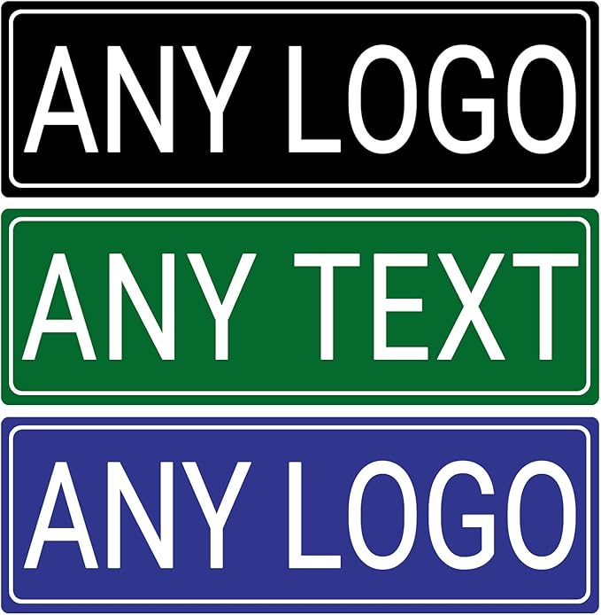 Custom Metal Sign 8x24 Inches - Personalized Outdoor Street Sign with Text/Photo/Logo, Rust-Free .060 Reflective Aluminum for Business Home, Single/Double Sided