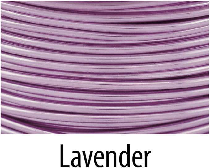 Artistic Wire, 20 Gauge Tarnish Resistant Colored Copper Craft Jewelry Wrapping Wire, Lavender, 15 yd