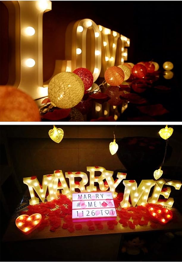 MUMUXI Marquee Light Up Letters | Large Light Up Numbers | Battery Powered and Bright with Every Letter of The Alphabet | for Wedding, Birthday, Party, Celebration, Christmas or Home Decoration (S)
