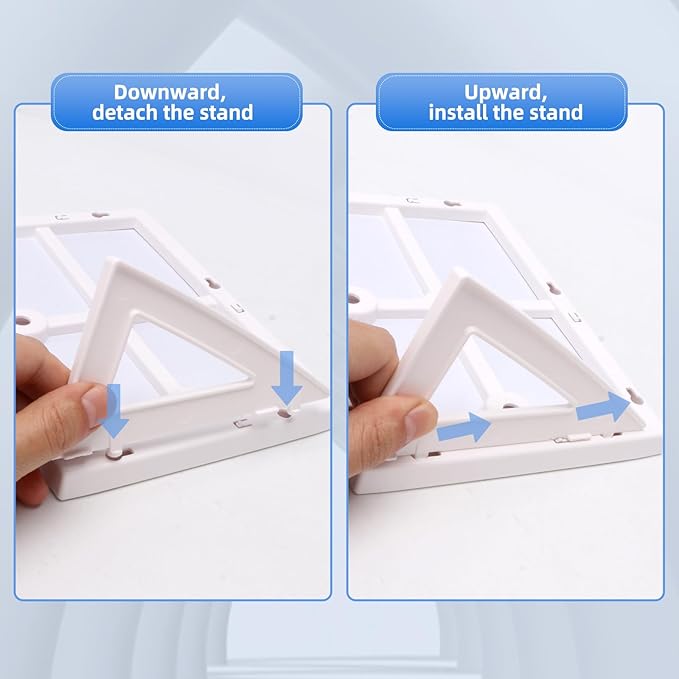 2 pcs Magnetic Dry Erase Board White Board, 8.3'' x 5.8'', Small Stand-Up or Hangable Desktop Dry Erase White Board, Mini Dry Erase Whiteboard Easel for Desk with a Marker