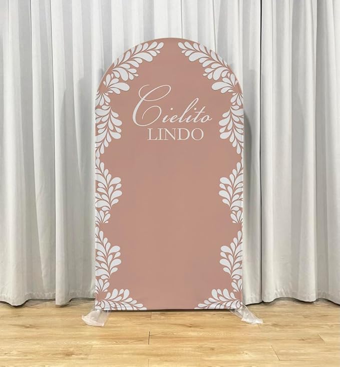Mexico Theme Arch Stand Covers Fiesta Wedding Party Elastic Fabric Background Birthday Baptismx Baby Shower Decor Props (75x180cm(W30''H72''),G-3744)
