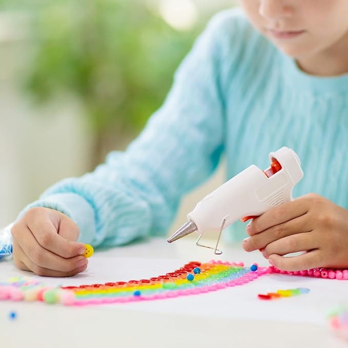 HARFINGTON 10pcs Hot Glue Sticks 0.43" Dia x 9.84" Long EVA Mini Hot Melt Adhesive Glue Stick for Hot Melt Gun Wood Plastic Glass Flowers Fabrics Foam, Blue