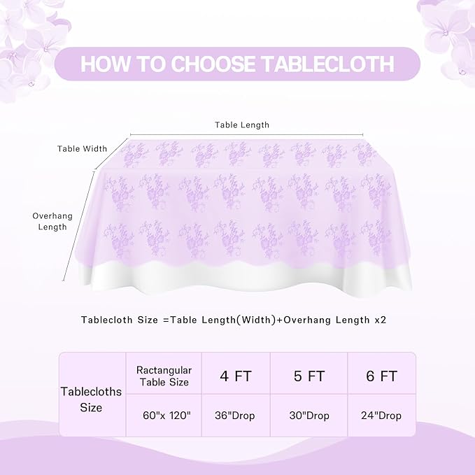Lace Tablecloth Chic Table Fabric 60x120 Inch for Farmhouse Rustic Wedding Bridal Shower Party Decoration Rectangle Overlay Long Vintage Embroidered Reception Table Cloth Decor