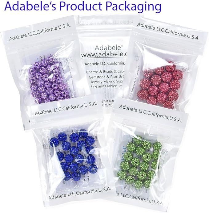 25pcs Adabele Grade A Suncatcher Crystal Rhinestone Pave Loose Beads 12mm Light Siam Red Polymer Clay Disco Ball Spacers Compatible with Shamballa All Craft Jewelry Making DB12-6