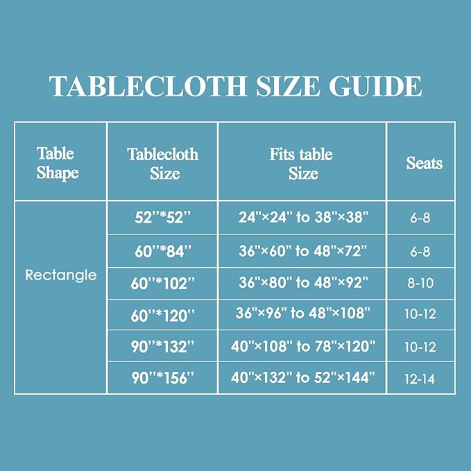 VidaFete Tablecloth 6 Pack 90*132inch Rectangle Table Cloth Polyester, Stain Wrinkle Resistant Polyester Dining Table Cover for Kitchen Dinning Party Wedding Rectangular Buffet Decoration(Royal Blue)