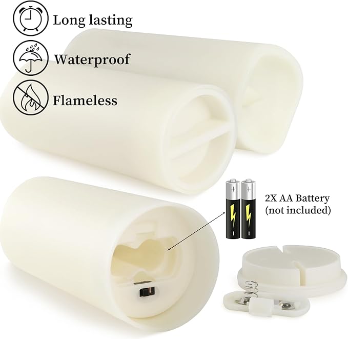 48-Pack LED Flameless Candles with Remote Control - Perfect for Home, Parties, and Special Occasions - Create a Magical Ambiance Effortlessly(Three Sizes)