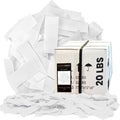 Ultimate Confetti, White Biodegradable Confetti - Rectangular Fluttering Tissue Paper Confetti for Cannon and Launcher use – Best for Gender Reveal, Parties, Concerts and Weddings - 20 lb, 320 oz