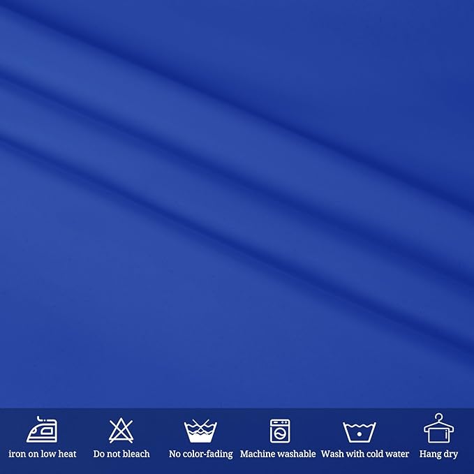 10 Pack Royal Blue Tablecloth 60 x 126 Inch Polyester Table Cloth for 8 Ft Rectangle Tables, Stain and Wrinkle Resistant Washable Table Cover for Kitchen Wedding Banquet Restaurant Party