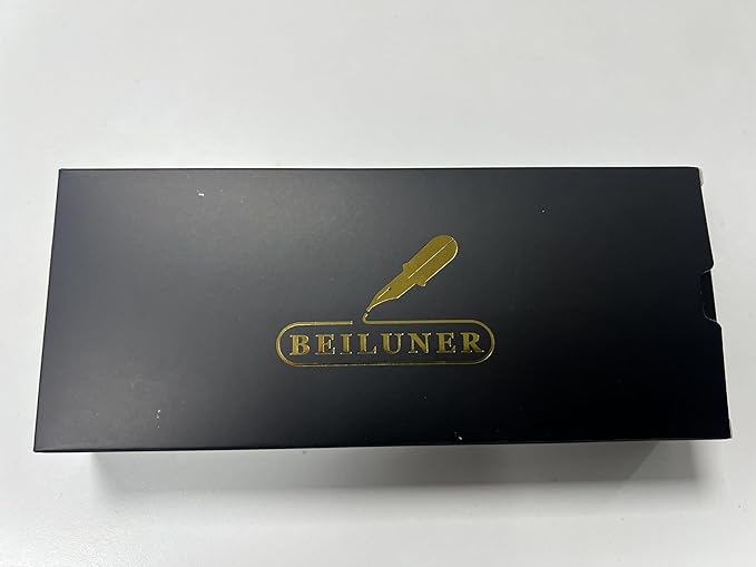 BEILUNER Racing Green Fountain Pen,Stunning Luxury Pens with 24K Gold Finish, Gorgeous 24K Gilded Nib(Fine), Trustworthy Gift for Men&Women -Ink Converter-Elegant, Graduation,Fancy Pen for Writing