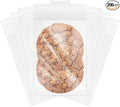 200 Pcs 4.5''x 4.5'' Clear Resealable Cello/Cellophane Good for Bakery,Adhesive Treat, Candle, Soap, Cookie Poly Bags