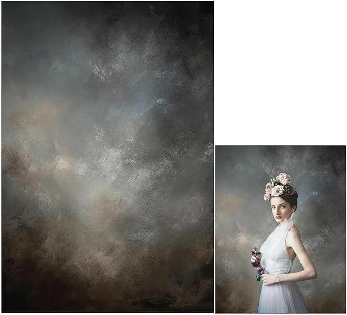 3x5ft Fabric Abstract Backdrop for Photography Vintage Portrait Old Master Background for Studio Prop