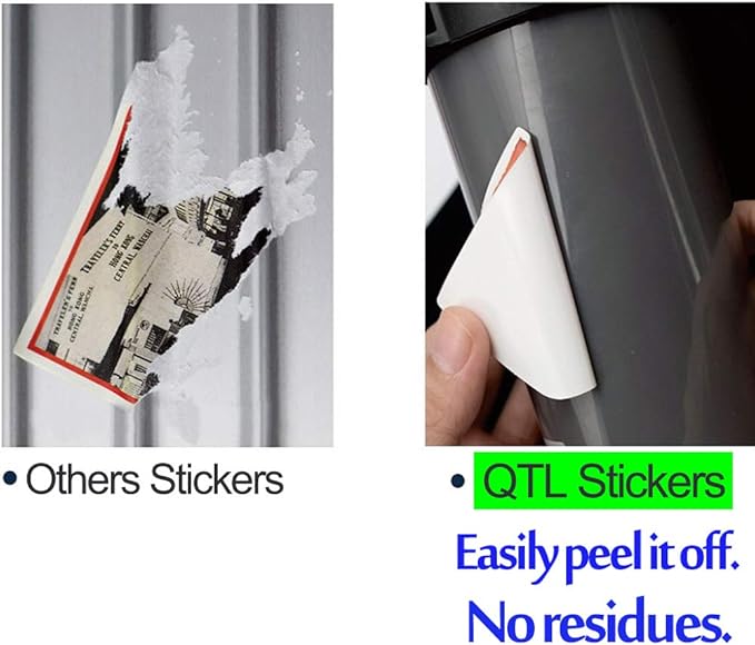 QTL Black and White Stickers for Adults Funny Stickers for Laptop Skateboard Bumper Bike Car Decals Waterproof Vinyl Pack 100Pcs