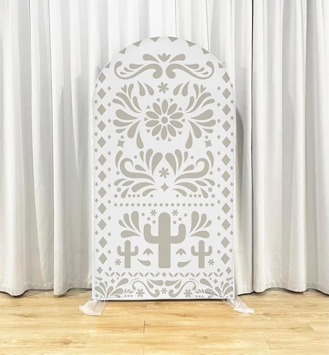 Mexico Theme Arch Stand Covers Fiesta Wedding Party Elastic Fabric Background Birthday Baptismx Baby Shower Decor Props (100x200cm(W40''H78''),G-3742)