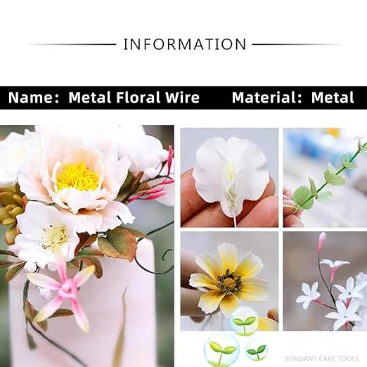 76Yards 26Gauge White Metal Floral Wire Flexible Paddle Florist Garden Wire for Flower Arrangement,Crafts,Christmas Wreaths Tree,Garland.