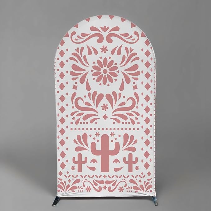 Mexico Theme Arch Stand Covers Fiesta Wedding Party Elastic Fabric Background Birthday Baptismx Baby Shower Decor Props (100x200cm(W40''H78''),G-3740)