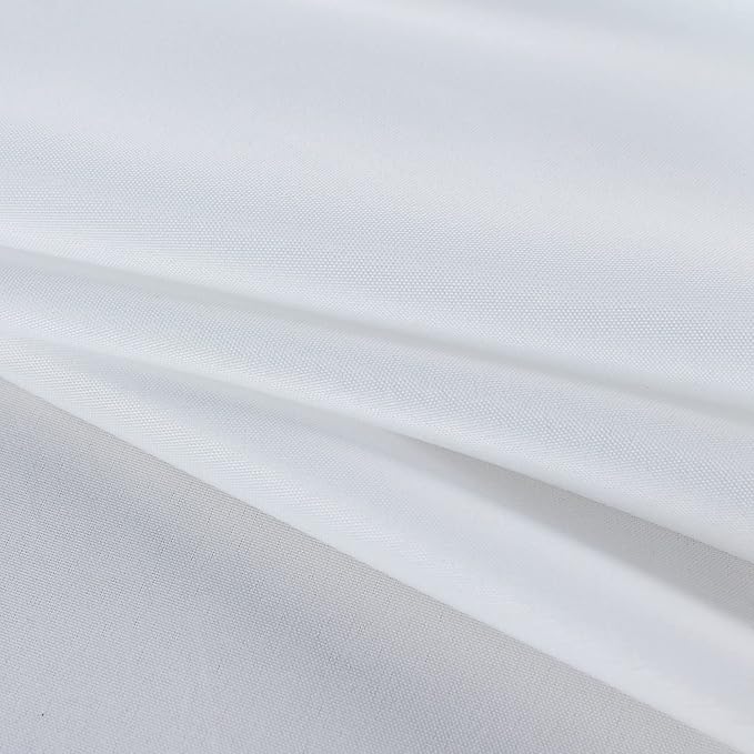 Fitable Rectangle Tablecloth Stain and Wrinkle Resistant Washable Polyester Table Cloth for Buffet Parties and Camping (60x84 inch, White)