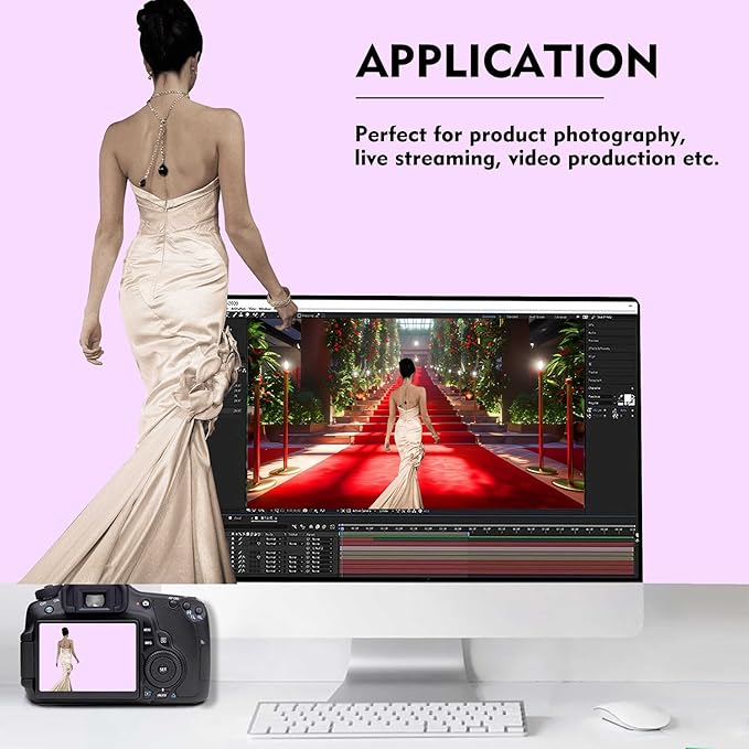 Light Purple Photography Backdrop for Photoshoot, Photo Backdrop Curtain, Perfect Light Purple Backdrops for Party Portrait Photoshoots Video Studio 10FTx20FT