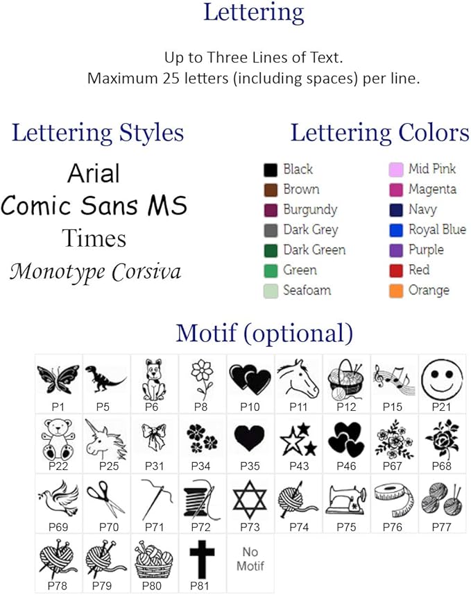 Personalized Satin Sewing Labels for Knitting, Quilting and Sewing Crafts 3/4" x 2 1/2" (20mm x 60mm) (500)