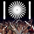 Glow Foam Sticks Bulk, 24 Pcs White Giant LED Light Up Sticks 3 Modes Flashing Glowing Baton Wands Party Supplies for Wedding, Raves,Concert,Birthday,Christmas, Halloween,Sporting Events