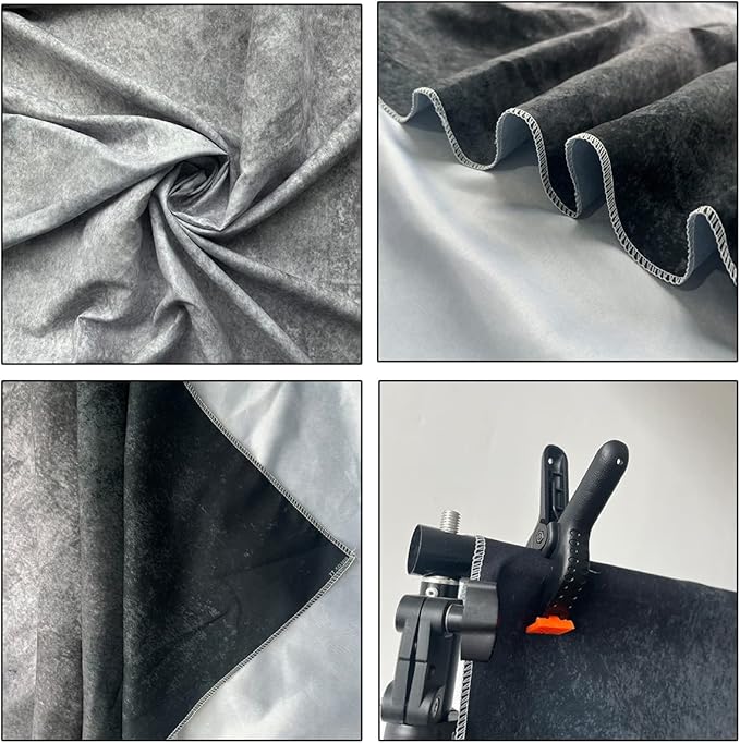 5x7ft Abstract Black Gray Portrait Photography Backdrops Photo Studio Prop Background for Children Adult