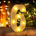 6th Birthday Decorations for Girls and Boys,6 Year Old Birthday Decorations for Centerpieces Table,Light Up Numbers 6 Sign Led for Party Backdrop Wall Decor for Wedding Anniversary Home