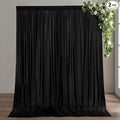 10ft×9ft Black Backdrop Curtain, Wrinkle Free Thick Polyester Drapes for Backdrop, 2 Panels 5ft x 9ft Photo Backdrop Curtains for Parties Birthday Wedding Graduation Photography Background Cloth
