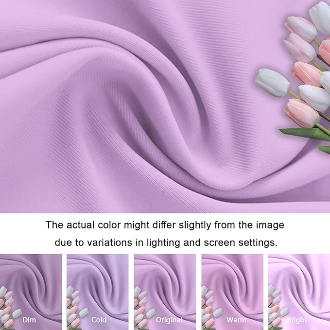 Purple Arch Cover 6ft Lavender Spandex Fitted Round Top Back Drop Covers Chiara Backdrop-Cover Wedding Arched Back Drop Panels for Bridal Shower Arch-Backdrop Banquet Garden Party Decor
