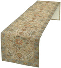 Vintage Boho Floral Table Runner, Rustic Country Farmhouse Yellow Blue Retro Flower Pattern for Home Kitchen Table Decor Dining Coffee Room Party Decor 13x90in