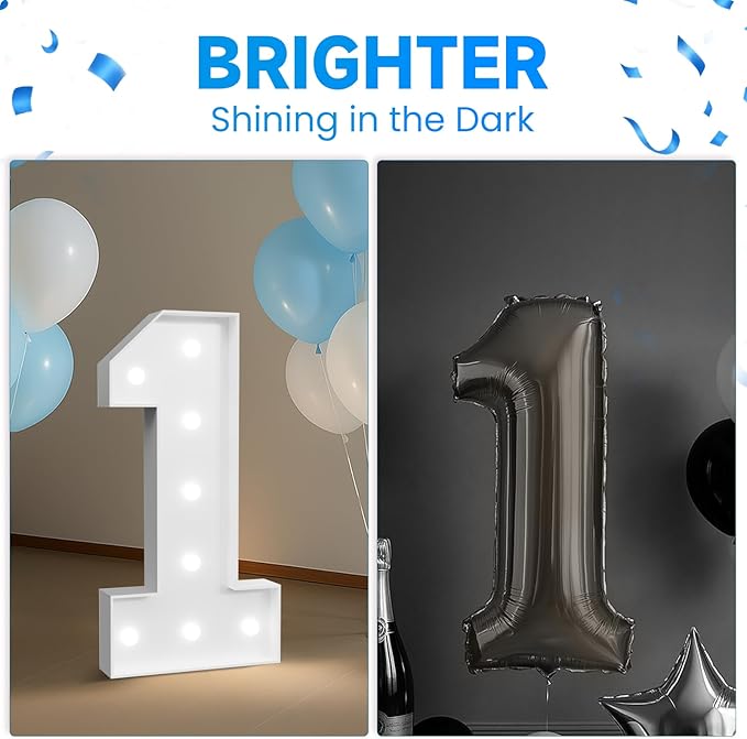 3FT Marquee Numbers 21, Happy 21st Birthday Decorations for Women Men, Large 21 Light up Numbers for Him Her 21 Years Old Birthday Party Supplies, 21st Anniversary Party Decor
