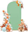 Wedding Arch Cover 6FT Arch Backdrop Cover Spandex Fitted Arch Cover for Round Top Chiara Backdrop Stand Covers for Wedding Birthday Party Baby Shower Banquet Ceremony Decoration