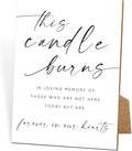 Funeral Sign, 8x11 White Minimalist Style Loss of Loved One Memorial Sign, In Loving Memory Sign, Funeral Decorations, Wedding Table Decor, Memorial Gifts For Loss of Loved One, Bereavement Gifts -9