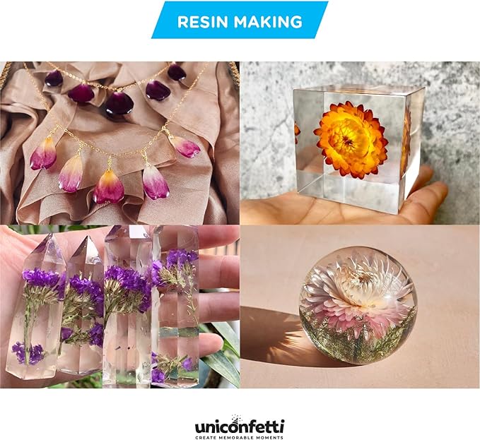 Dried Flower Mixed Flowers Biodegradable Confetti - Real Flower Petals for Weddings, Flower Girl Toss, Wedding Send Off Ideas, Party Table Decoration | Boxed - 8oz (0.5lbs)