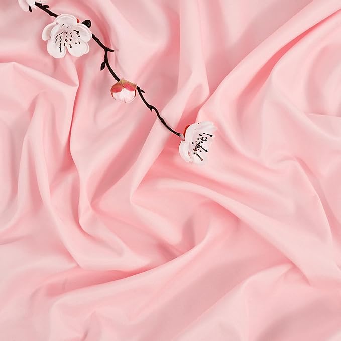 fani 12 Pack 90 Inch Round Tablecloth Pink Polyester Fabric Table Cloth for Round Table,Washable Table Cover for Wedding Party Dining Table Buffet Banquet Restaurant and Camping