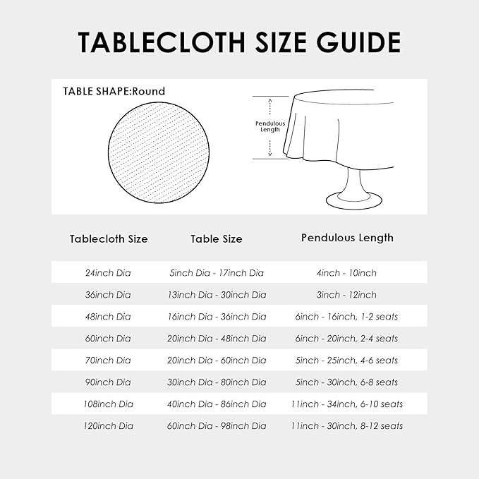 Small Round Grey Tablecloth 24 Inch Polyester Fabric Washable Table Cover Decorative Wrinkle Resistant Solid Color Table Cloth for Bedside Nightstand Wedding Camping