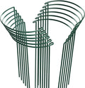 HiGift 12 Pack Plant Stakes for Indoor Plants, Metal Garden Peony Support Cages, Outdoor Plant Supports Ring Prop, Large Plant Stake for Hydrangea,Rose,Flower,Vine,Potted Plants (10" W x 15.8" H)