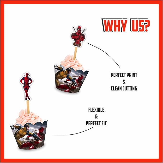 Dedpol Cupcake wrapper - Birthday Decorations.
