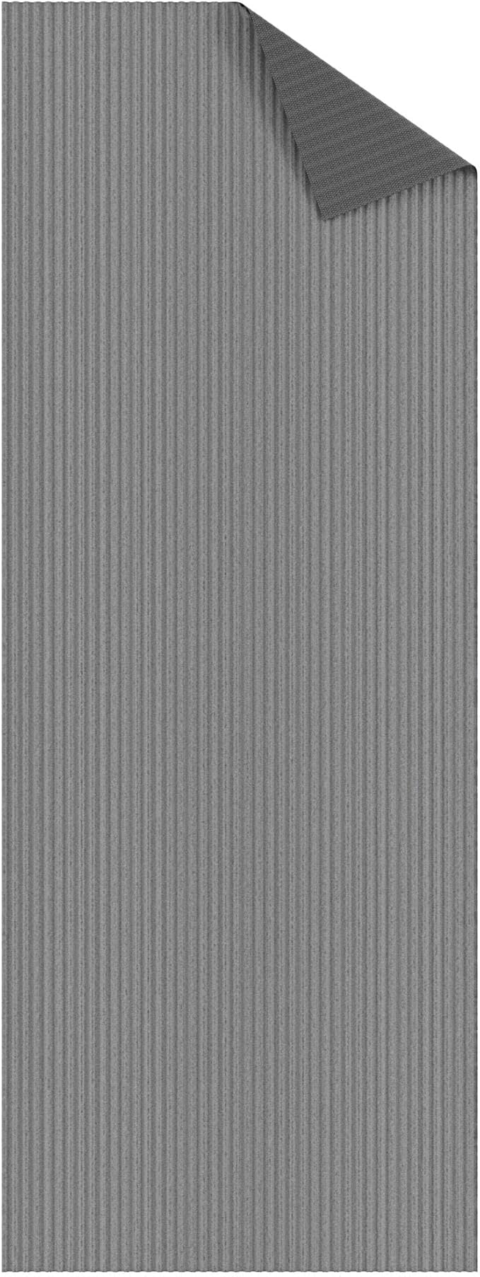 Ottomanson 3'11" x 11' Hallway Runner with Scraper Pile - Extra Durable Non-Slip Rug Mat for Indoor & Outdoor Use - Ideal for Kitchen, Entryway & Garage - High-Traffic Carpet, Gray