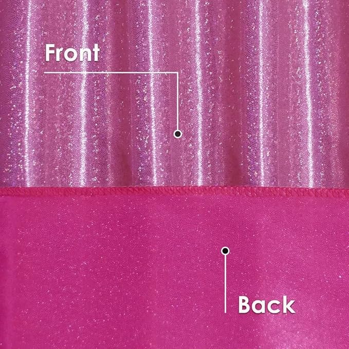 Fitable Sequin Tablecloth for Parties 54x54 Inch - Sparkle Glitter Table Cloth Laser Square Overlay for Wedding Baby Shower Ceremony Birthday Holiday Banquet Decor, Fuchsia