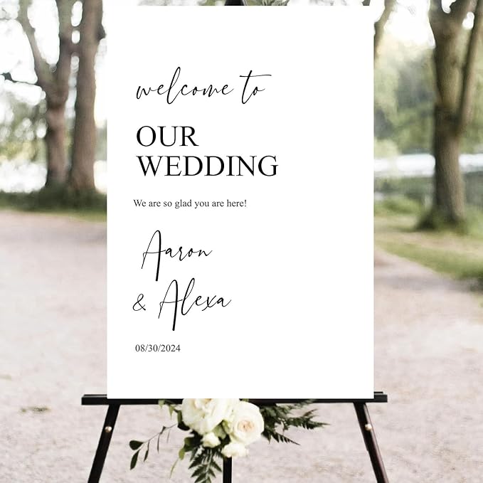 Welcome Sign Wedding, Customized Wedding Welcome Sign, Custom Wedding Welcome Sign