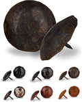 50 Pack 2" Round Head Iron Clavos Decorative Nails – Unfinished – Handmade Rustic Round Fasteners for Farmhouse Shutters, Faux Wood Beams, Barn Doors, Shutters, Gates – Ornamental Wood Accent