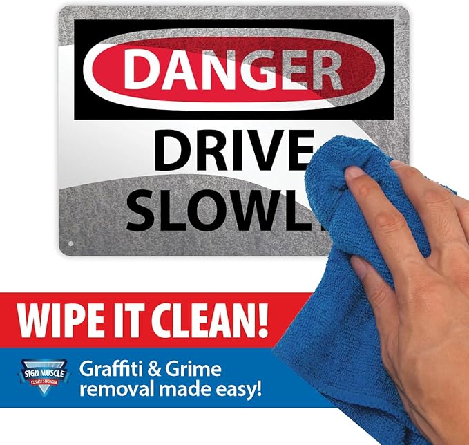 Custom OSHA Style Warning Sign 18" x 24" Aluminum Sign, Customizable "Your Text Here", by AccuformNMC Made in USA