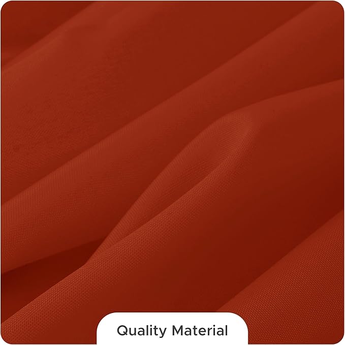Fitable 8 Pack Rectangle Tablecloths: Stain Resistant Wrinkle Free Fall Table Clothes, Washable Reusable Polyester Table Covers for Wedding Thanksgiving Party Birthday Banquet(Rust, 60x102 Inch)