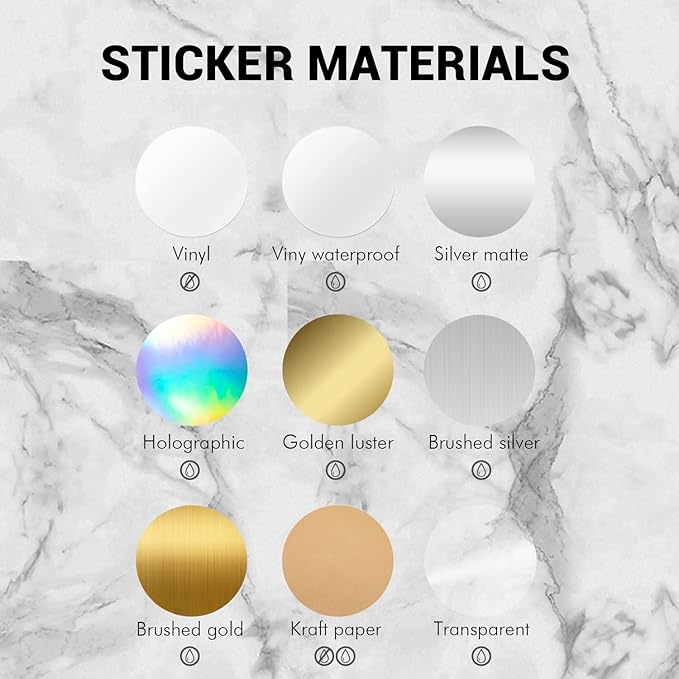 Custom Logo Stickers for Business, Personalised Branding Stickers, Any Shape & Size, Waterproof, Glossy (Transparent)