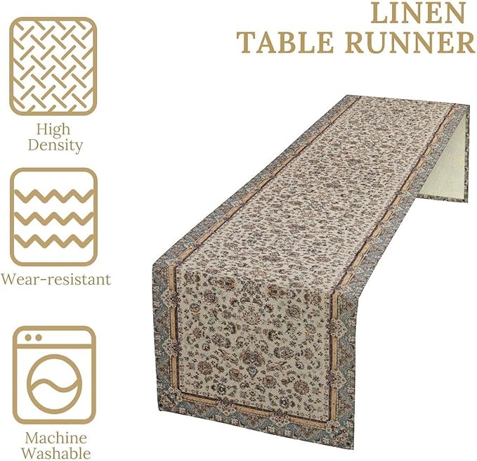 Farmhouse Vintage Flower Table Runner Morris Floral Farmhouse Rustic Coffee Kitchen Home Dining Party Table Decor 13x72in