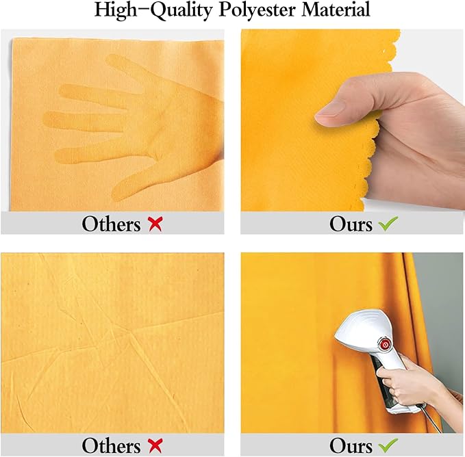 8x10FT Soft Pure Yellow Backdrop Screen Photo Backdrop Video Recording Curtain Party Decor Photography Studio Props