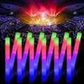 49pcs Foam Glow Sticks,Wedding Party Glow Sticks,,Party Favors Supplies Flashing Glow Party Supplies Light Up Baton Wands, Raves, Birthday,Christmas,Bulk Led Foam Sticks