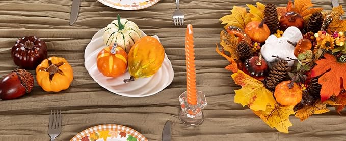 Nude Cheesecloth Table Runner 12 Pack Fall Table Runners Boho Gauze 120 Inches Coffee Cheese Cloth Fall Table Decorations for Thanksgiving Wedding Bridal Baby Shower Tea Party Decor
