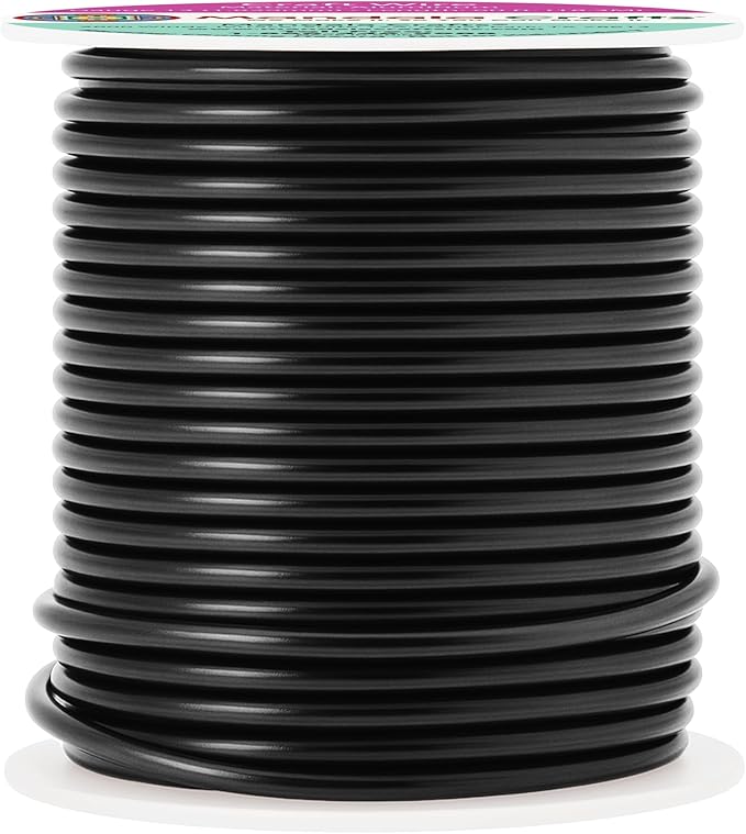 Mandala Crafts 13 Gauge Anodized Aluminum Craft Wire for Jewelry Making - 240 FT Colored Flexible Neutral Wire - Bendable for Bonsai Armature Crafting Sculpting