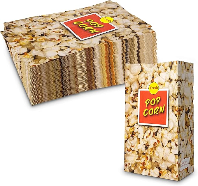 MT Products Popcorn Bags 4 oz. - Large Individual Popcorn Holder - Pack of 1600