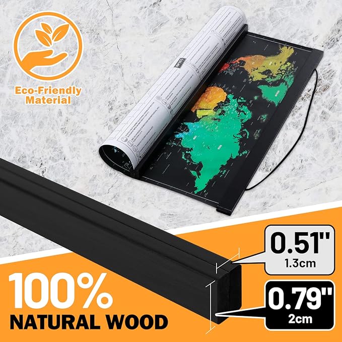 14x22 14x20 Poster Frame, Magnetic Wood Wooden Frame Frames for Photo Picture Canvas Artwork Wall Hanging (14", Black)